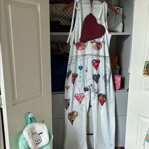 Valentine wide leg jumper with wristlet duo